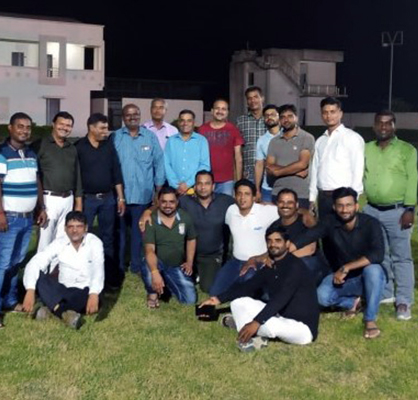 Goa and Rajasthan teams unite for a team building event